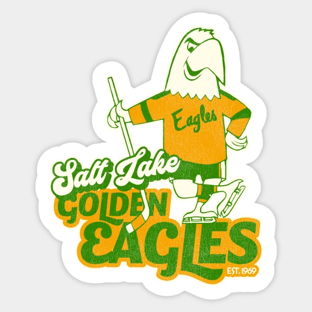 Defunct Salt Lake Golden Eagles Hockey Team Sticker by Defunctland